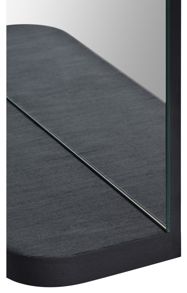Lucila All Glass Mirror With Shelf 20" x 36"
