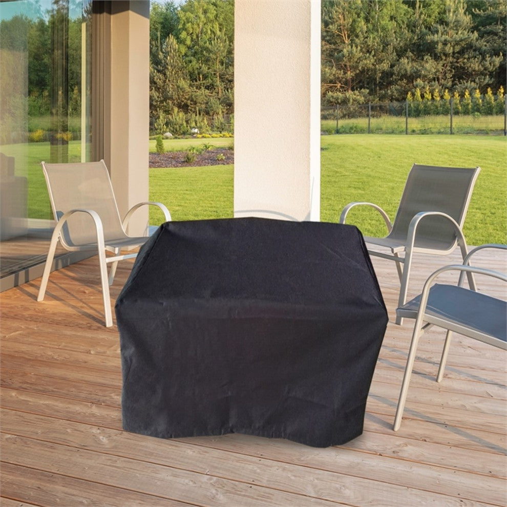 Sunbeam Fabia Contemporary Aluminum Fire Table in Gray Finish