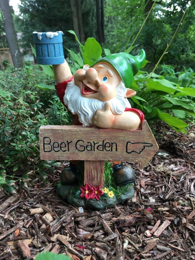 10.5" Beer Garden Gnome