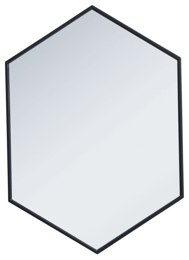 Elegant Lighting MR4424 Decker 24" W x 34" H Contemporary - Black