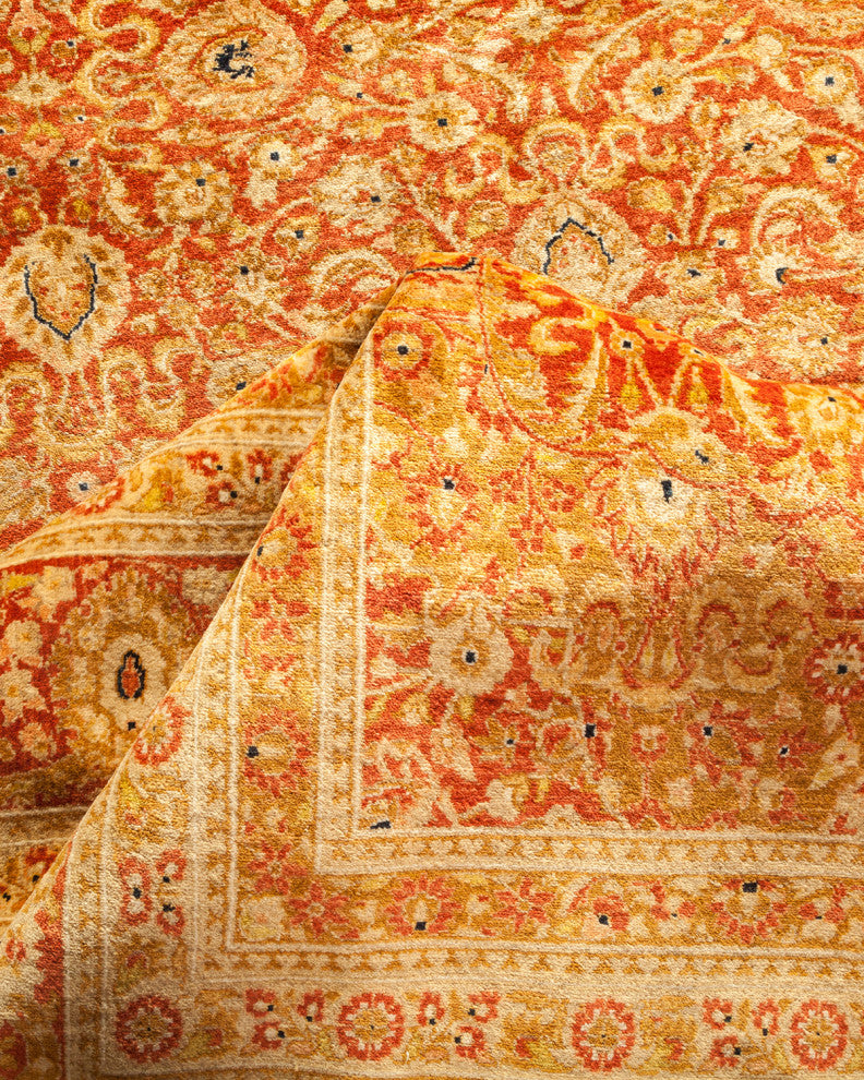 Mogul, One-of-a-Kind Hand-Knotted Area Rug Orange, 6'2"x9'7"