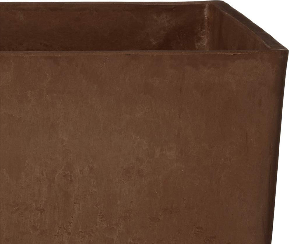 Contempo Tall Square Planter, Chocolate