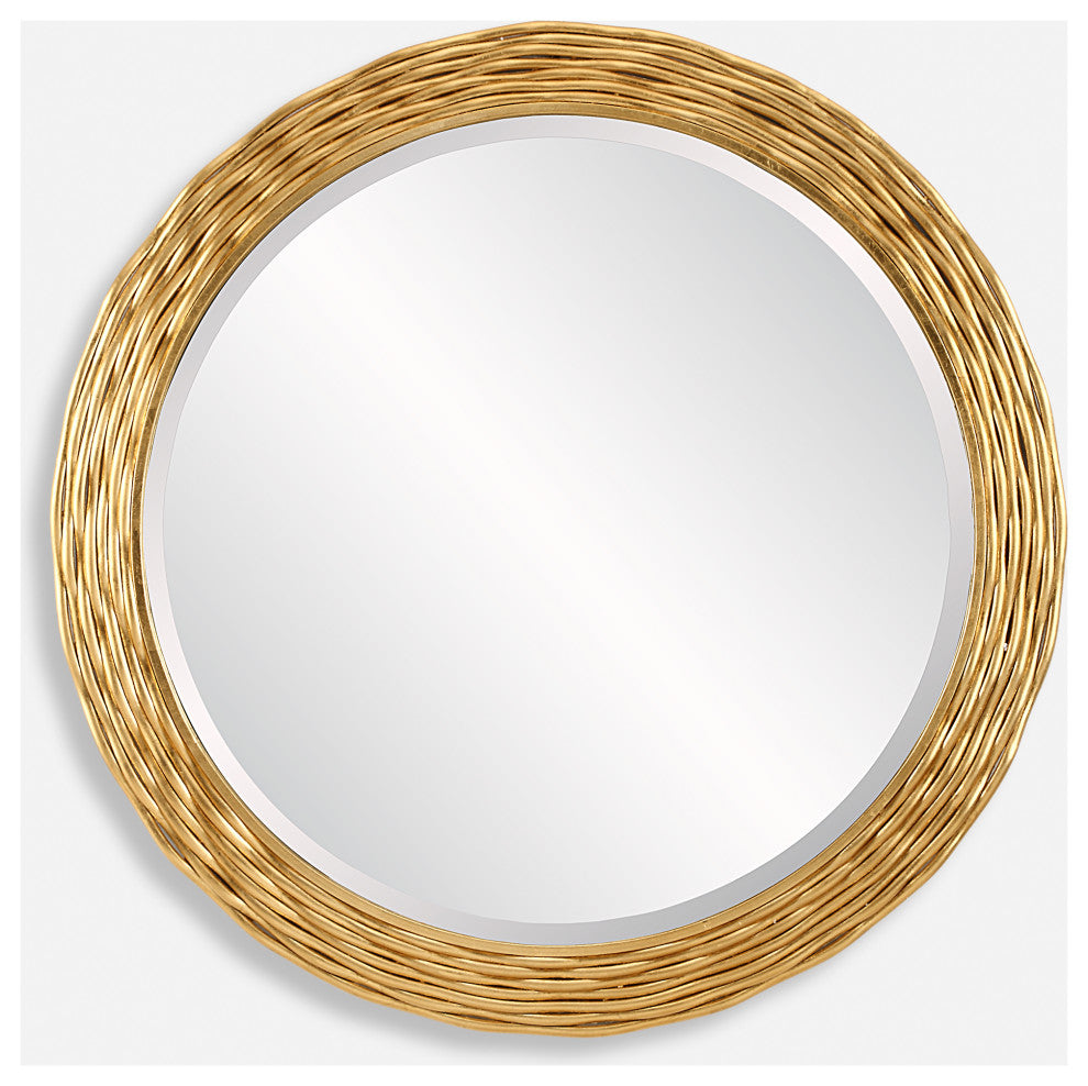 Uttermost - 08193 - Mirror - Celeste - Antiqued Gold Leaf