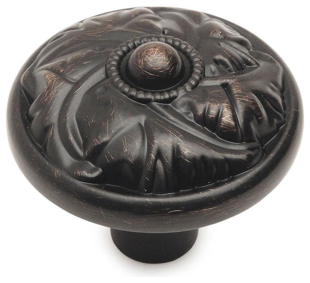 Cosmas 10559ORB Oil Rubbed Bronze Round Decorative Cabinet Knob, 25-PACK