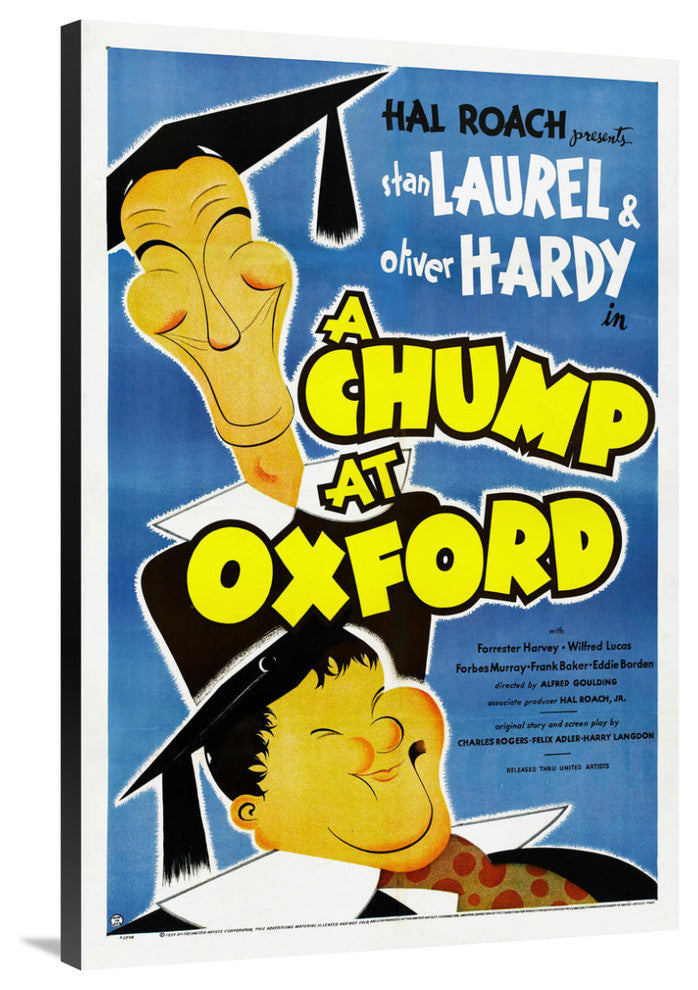 "Laurel & Hardy - A Chump At Oxford" Canvas by Hollywood Photo Archive, 27x40"