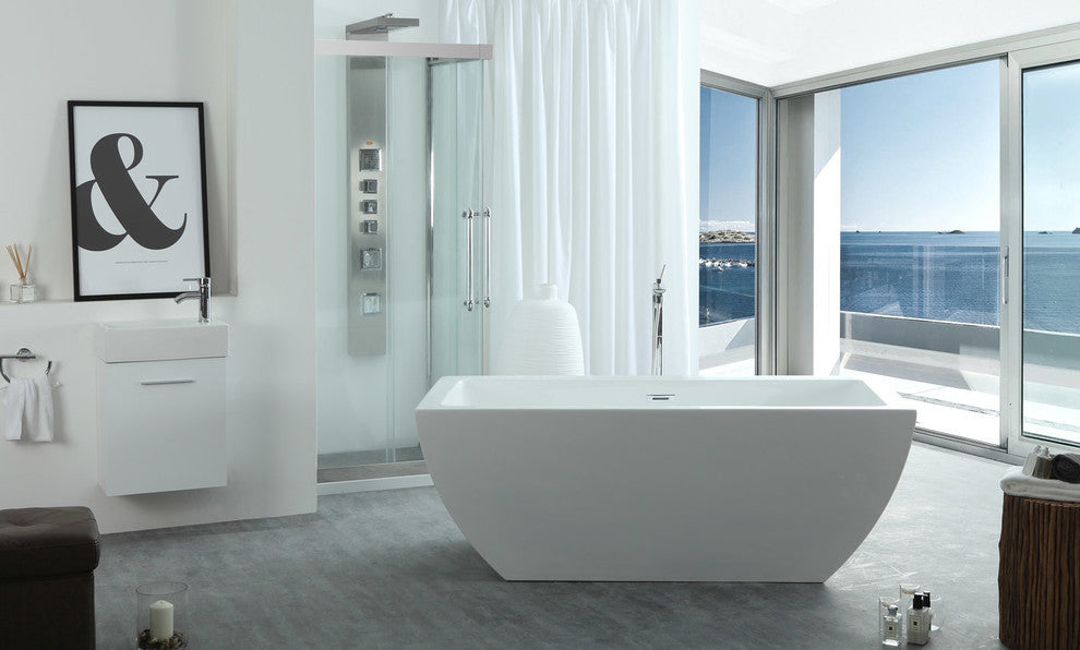 Serenity 67"x31.5" Freestanding Soaking Bathtub