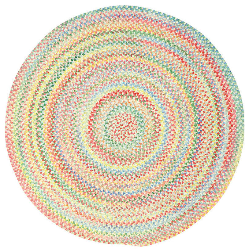 Baby's Breath Braided Round Rug, Natural 7'6"