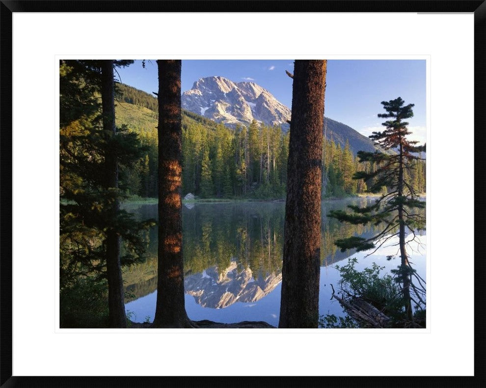 Mt Moran Reflected In String Lake, Grand Teton Np, Wyoming, 30"x24"