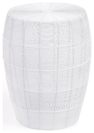 Butler Bellarose White Metal End Table