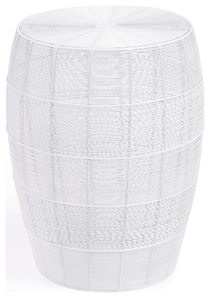 Butler Bellarose White Metal End Table