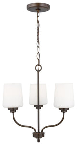 Generation Lighting 3102803 Windom 3 Light 18"W Chandelier - Bronze