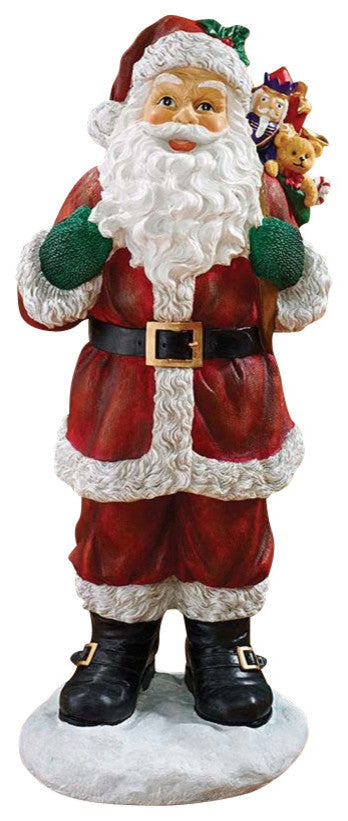 Visit From Santa Claus Statue