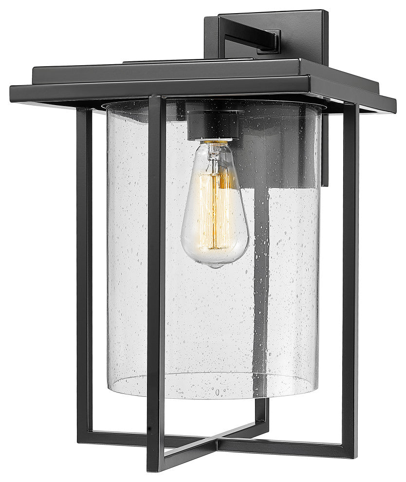 1 Light 11" Powder Coated Black Outdoor