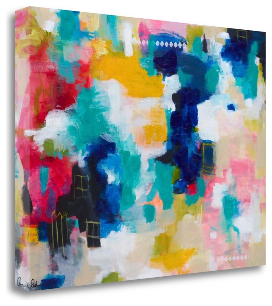 "House With A Picket Fence" By Amira Rahim, Giclee Print on Gallery Wrap Canvas