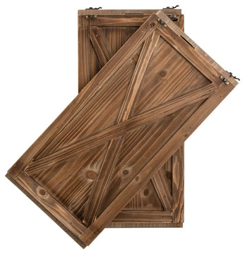 22.09" Natural Wooden Tree Collar