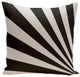 Geometric Decorative Pillow, Black, 16"x16"