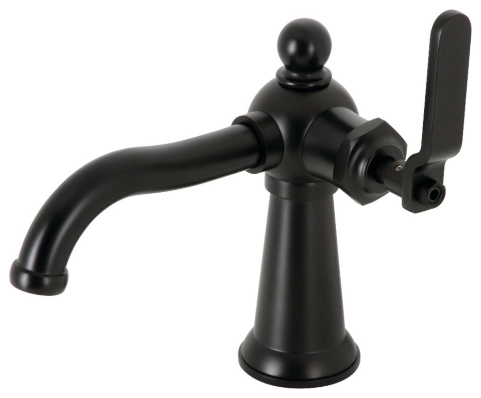 KS3540KL Single-Handle Bathroom Faucet With Push Pop-Up, Matte Black