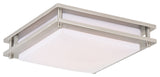 Vaxcel Lighting C0152 Horizon 12"W Integrated LED Flush Mount - Satin Nickel