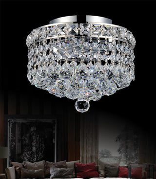 Luminous 2 Light Flush Mount With Chrome Finish