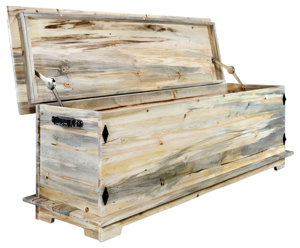 Big Sky Collection Rugged Sawn 4' Blanket Chest, Natural