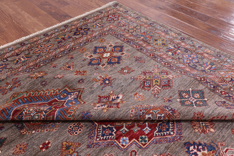 Super Kazak Hand Knotted Wool Rug 8' 2" X 10' 1" Q7693