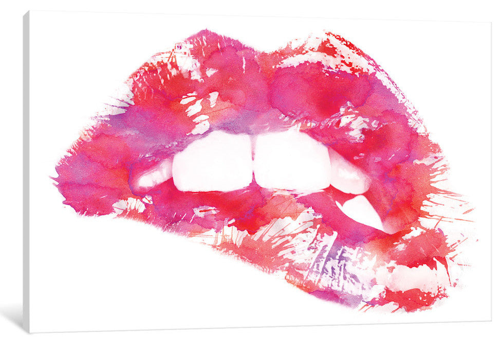 "Lippss" by Andreas Lie, 40x26x1.5"