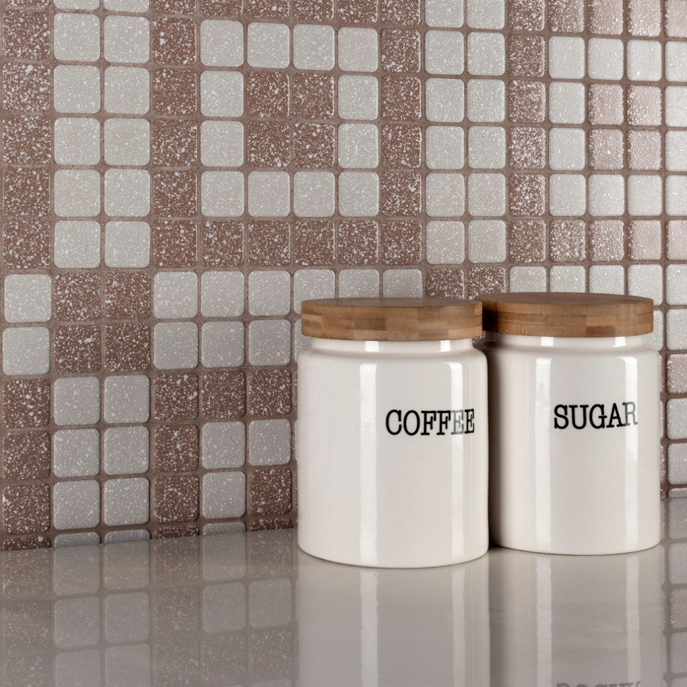 Crystalline Market Square Beige Porcelain Floor and Wall Tile