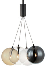 ET2 E25084-148 Burst 4 Light 17"W LED Pendant - Black