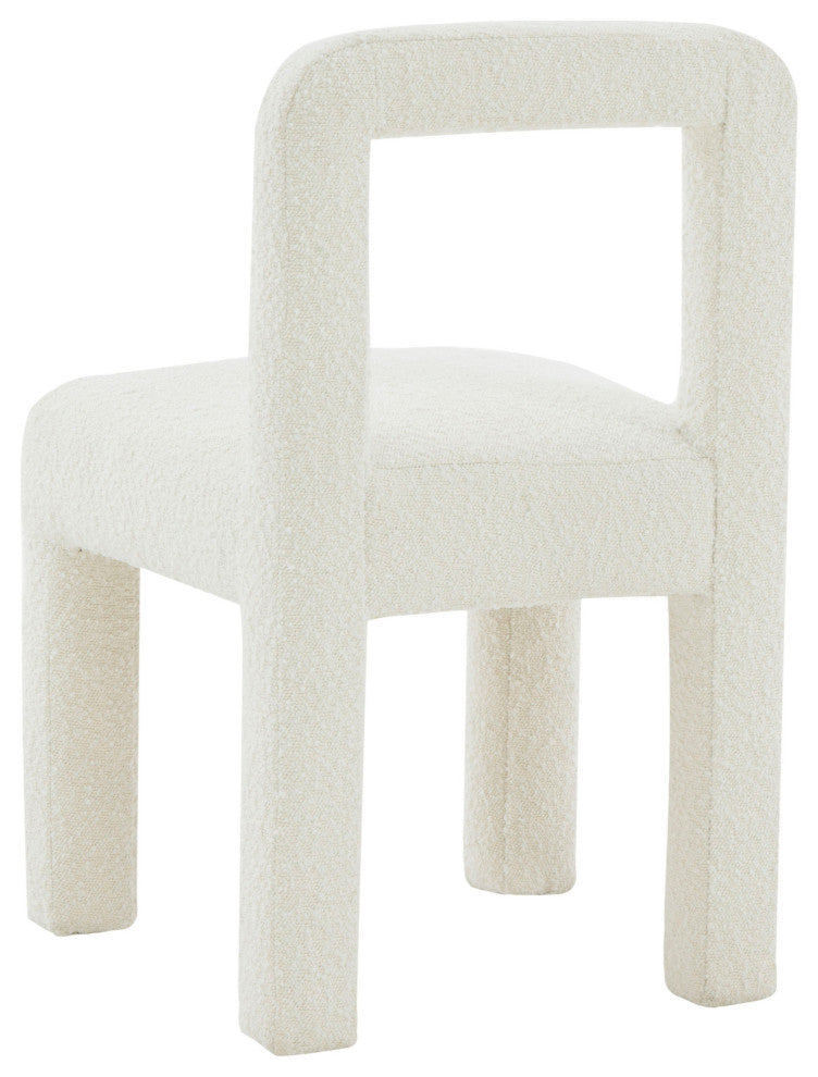 Hazel Boucle Dining Chair, Cream