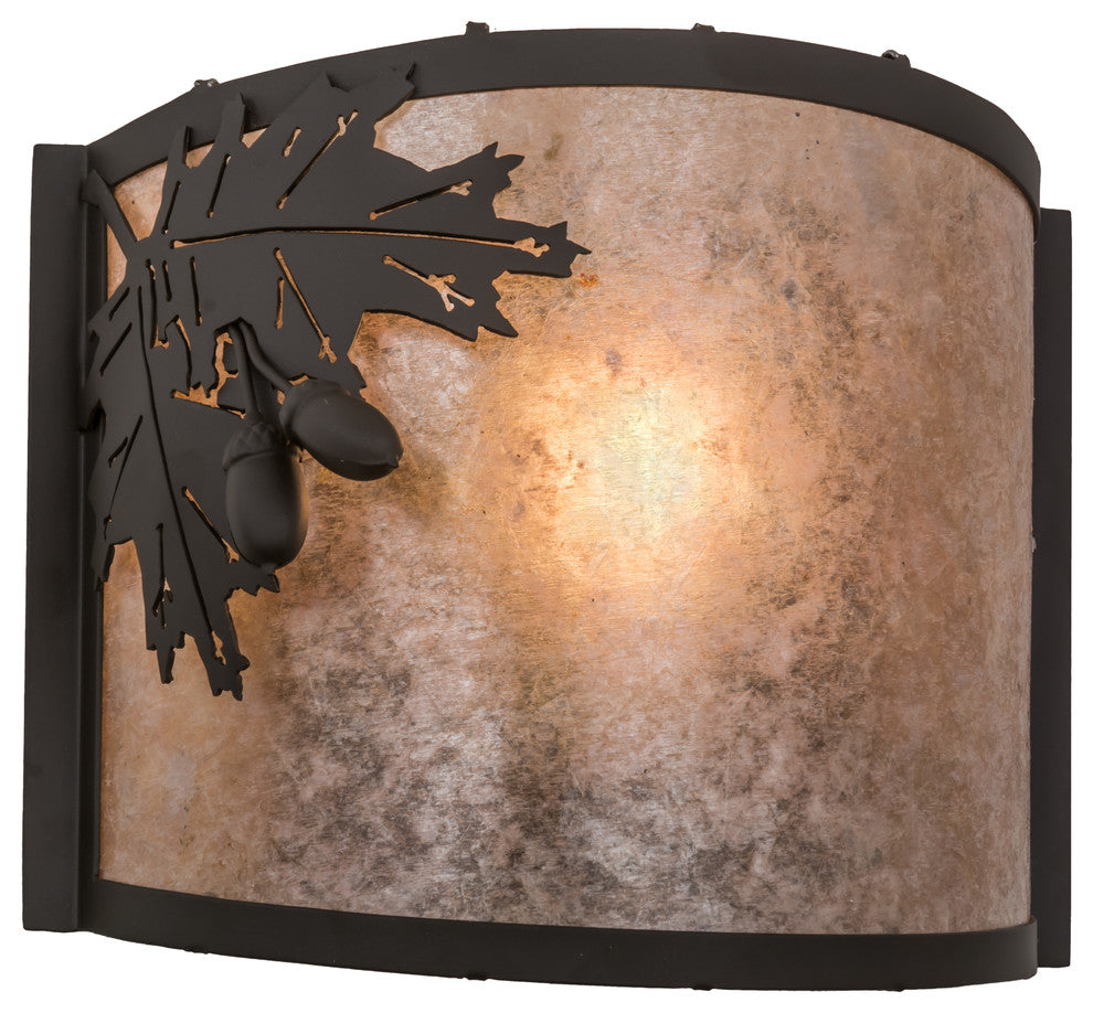 12W Oak Leaf & Acorn Wall Sconce
