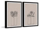 Clear Round Vases Diptych, Set of 2, 24x36 Panels