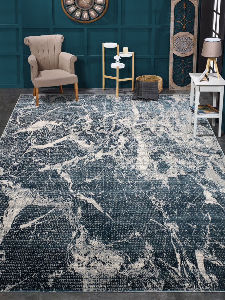 Noori Rug High-Low Ayden Blue/Grey Rug