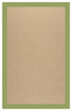 Zoe-Cane Wicker Machine Tufted Rectangle Rug, Green, 10''x14''