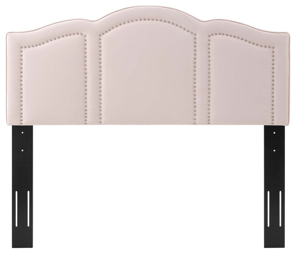 Headboard, King Size, Velvet, Pink, Modern Contemporary, Bedroom Master Suite
