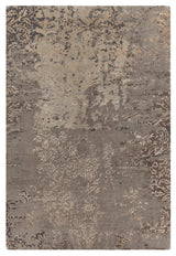 Rupec Contemporary Area Rug, Gray and Beige, 5'x7'6"