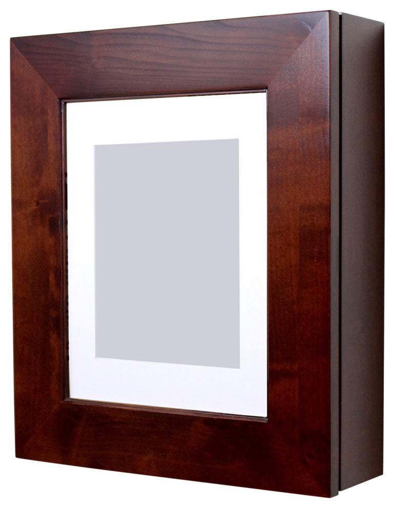 Wall-Mount Picture Perfect Medicine Cabinet, Espresso