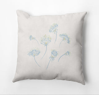 Just Dandy Outdoor Pillow, Light Blue, 20"x20"