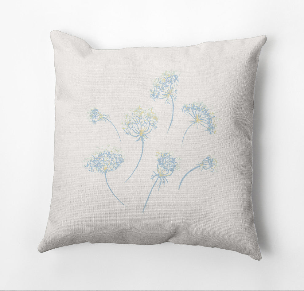 Just Dandy Outdoor Pillow, Light Blue, 20"x20"