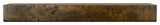 Rustic Fireplace Mantel, Dark Chocolate, 48" L X 5.5" H X 6.25" D