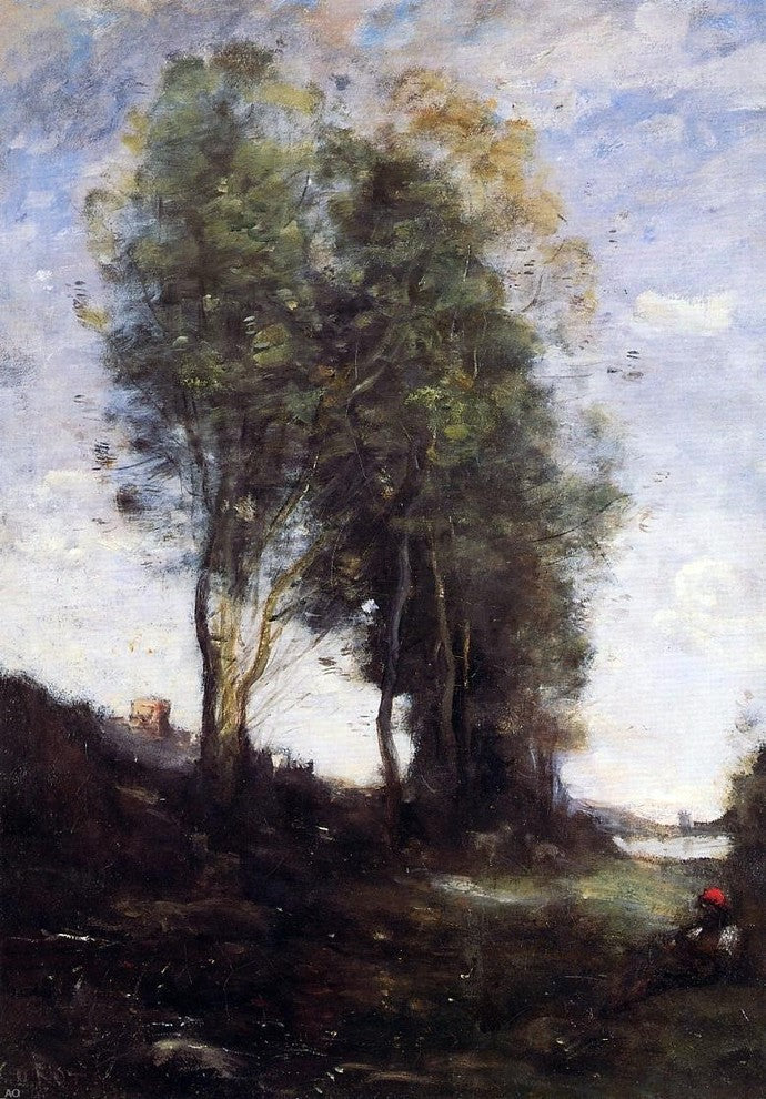Jean-Baptiste-Camille Corot Shepherd Resting Wall Decal