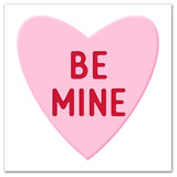 Be Mine Candy Heart 12x12 Canvas Wall Art