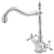 Novatto Kay Dubul Double Handle Traditional Swivel Bar Faucet, NBPF-146, Brushed Nickel