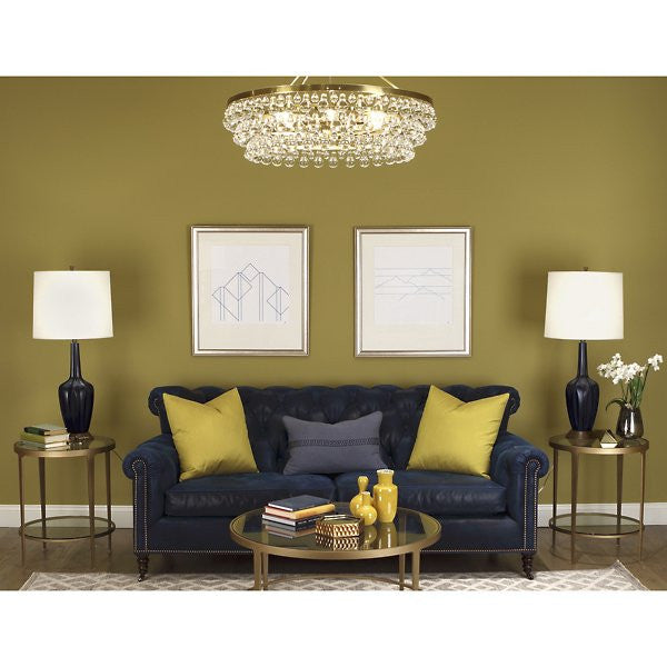 Bling Chandelier, Antique Brass