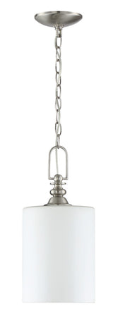 Craftmade Dardyn 1 Light Mini Pendant, Brushed Polished Nickel