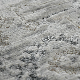 Fairmont Hennasie Area Rug, Silver, 5'3" x 7'10", Bordered