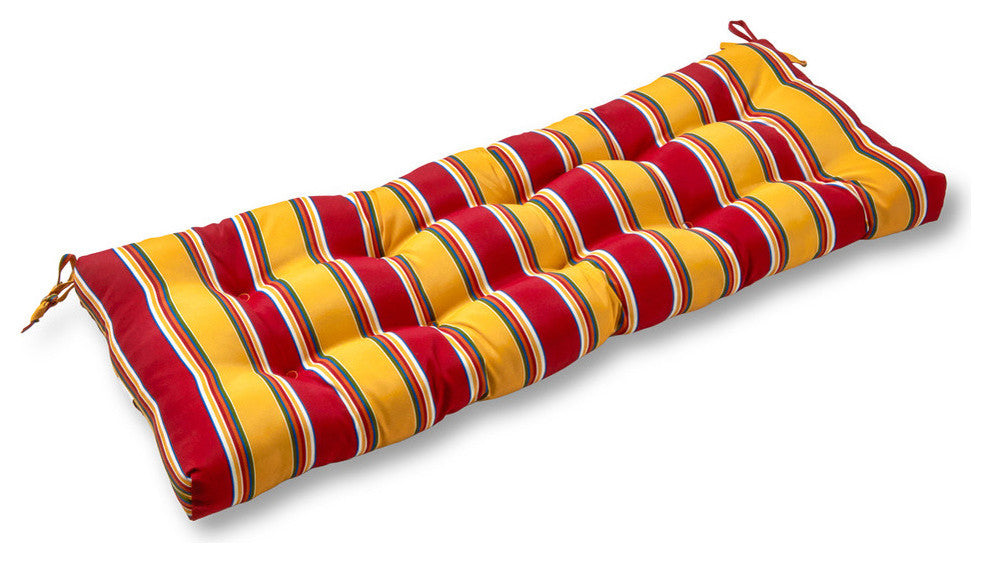Outdoor 44" Swing and Bench Cushion, Carnival Stripe