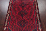 Consigned, Bordered Persian Tribal Handmade Oriental Vintage Area Rug, 7 X 10
