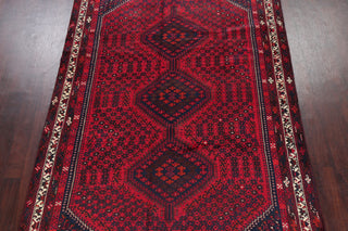 Consigned, Bordered Persian Tribal Handmade Oriental Vintage Area Rug, 7 X 10
