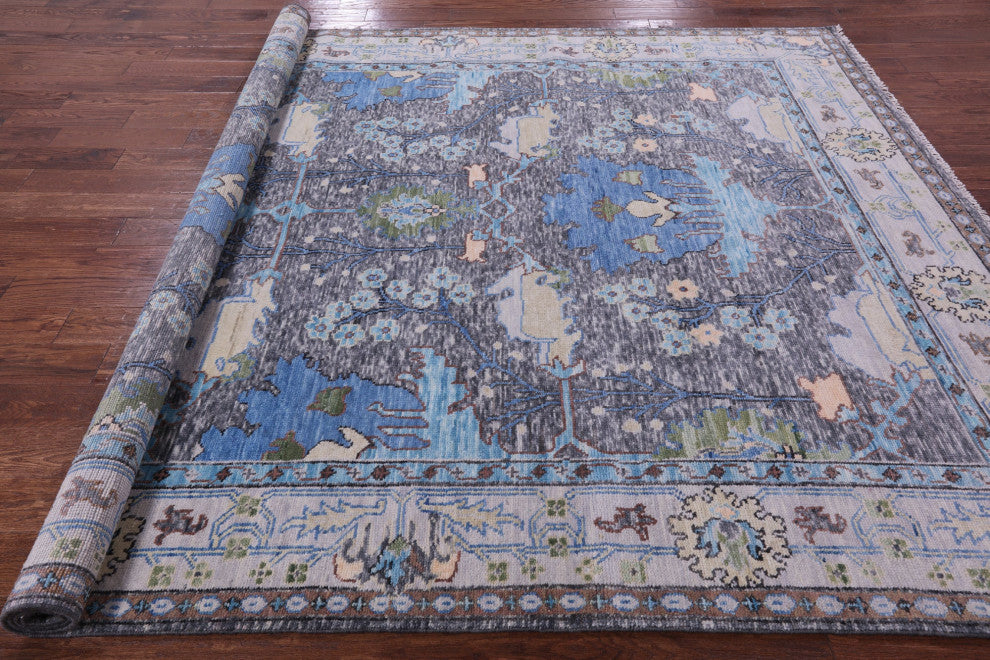 Hand Knotted Turkish Oushak Wool Rug 8' 3" X 10' 2" - Q15955