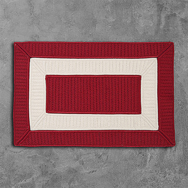 Colonial Mills Rope Walk CB97 Red Indoor/Outdoor Area Rug, Rectangular 8'x11'